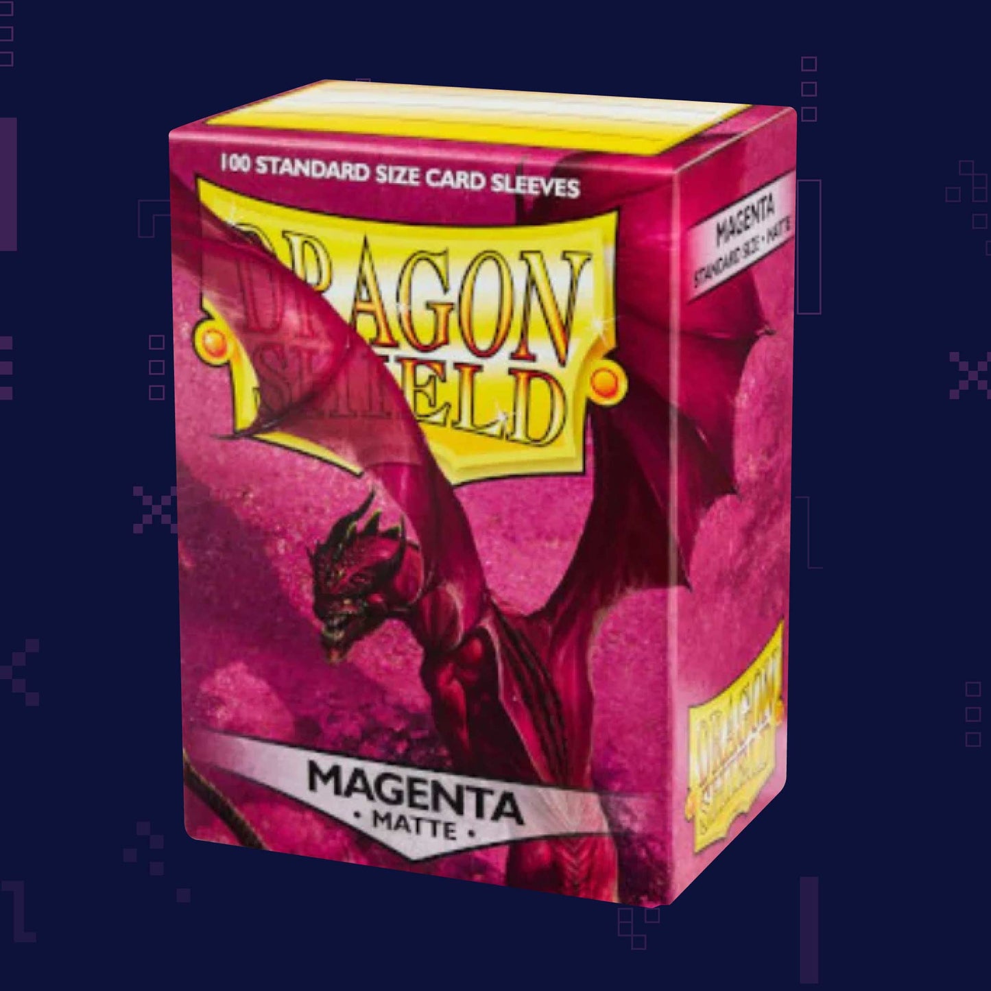Dragon Shield – Matte Standard Size Sleeves (100 Pack) – Magenta