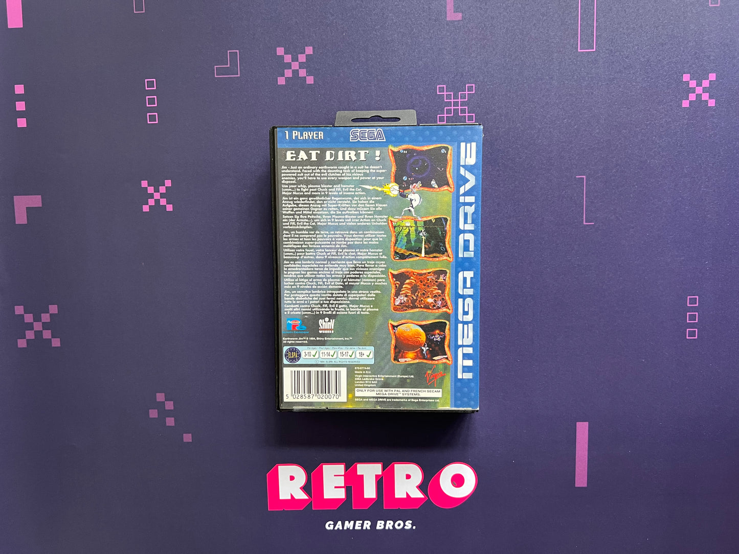 Earthworm Jim - Sega Mega Drive Game