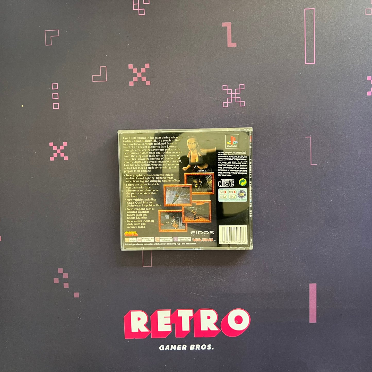 Tomb Raider III: Adventures of Lara Croft - PS1 Game