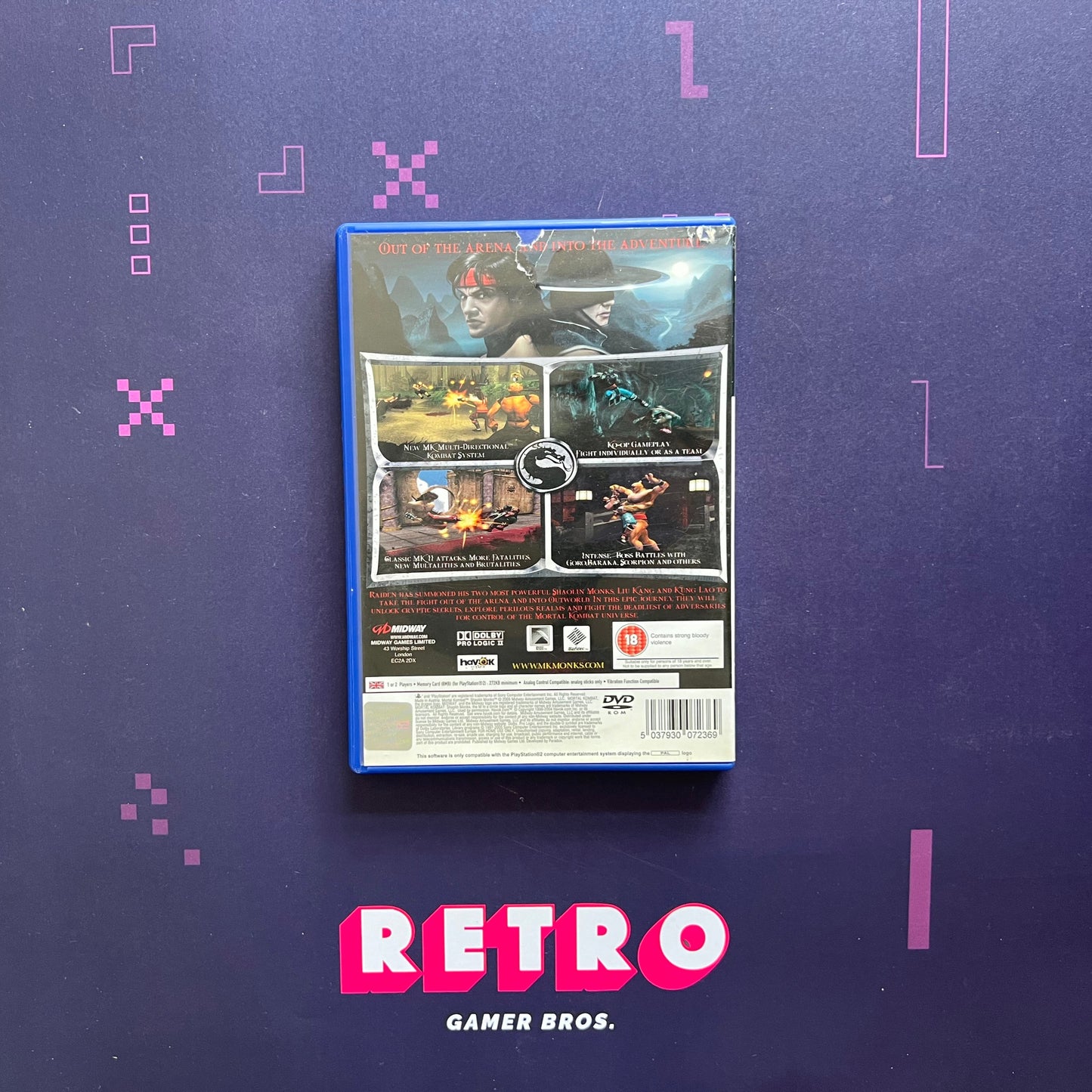 Mortal Kombat Shaolin Monks - PS2 Game