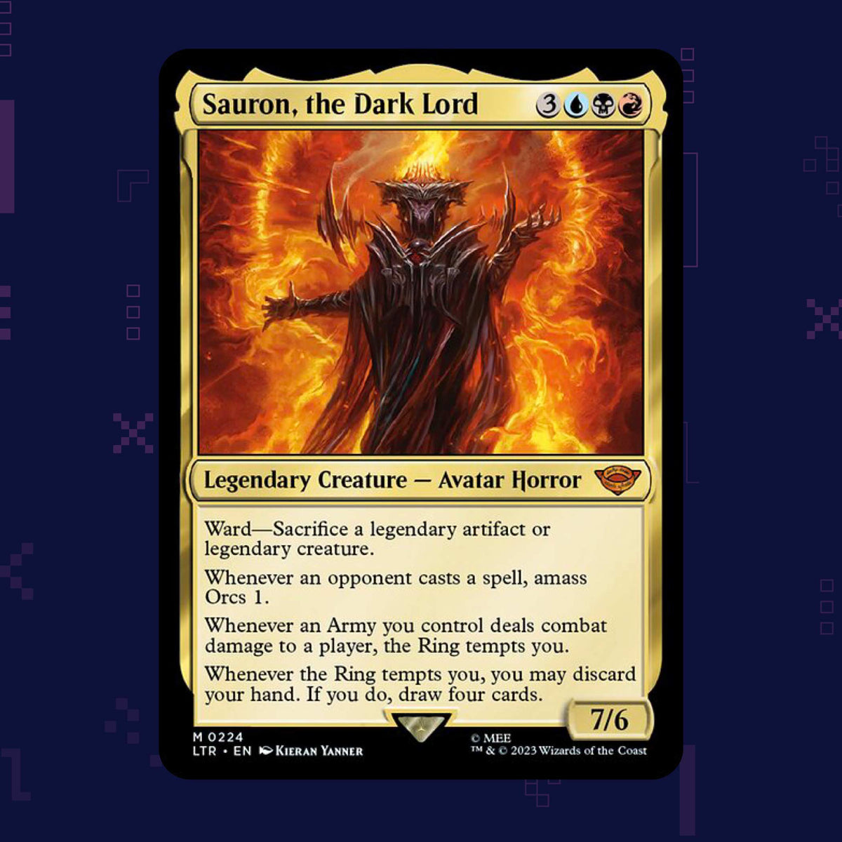Magic: The Gathering - Sauron, the Dark Lord LTR (0224) Non-Foil