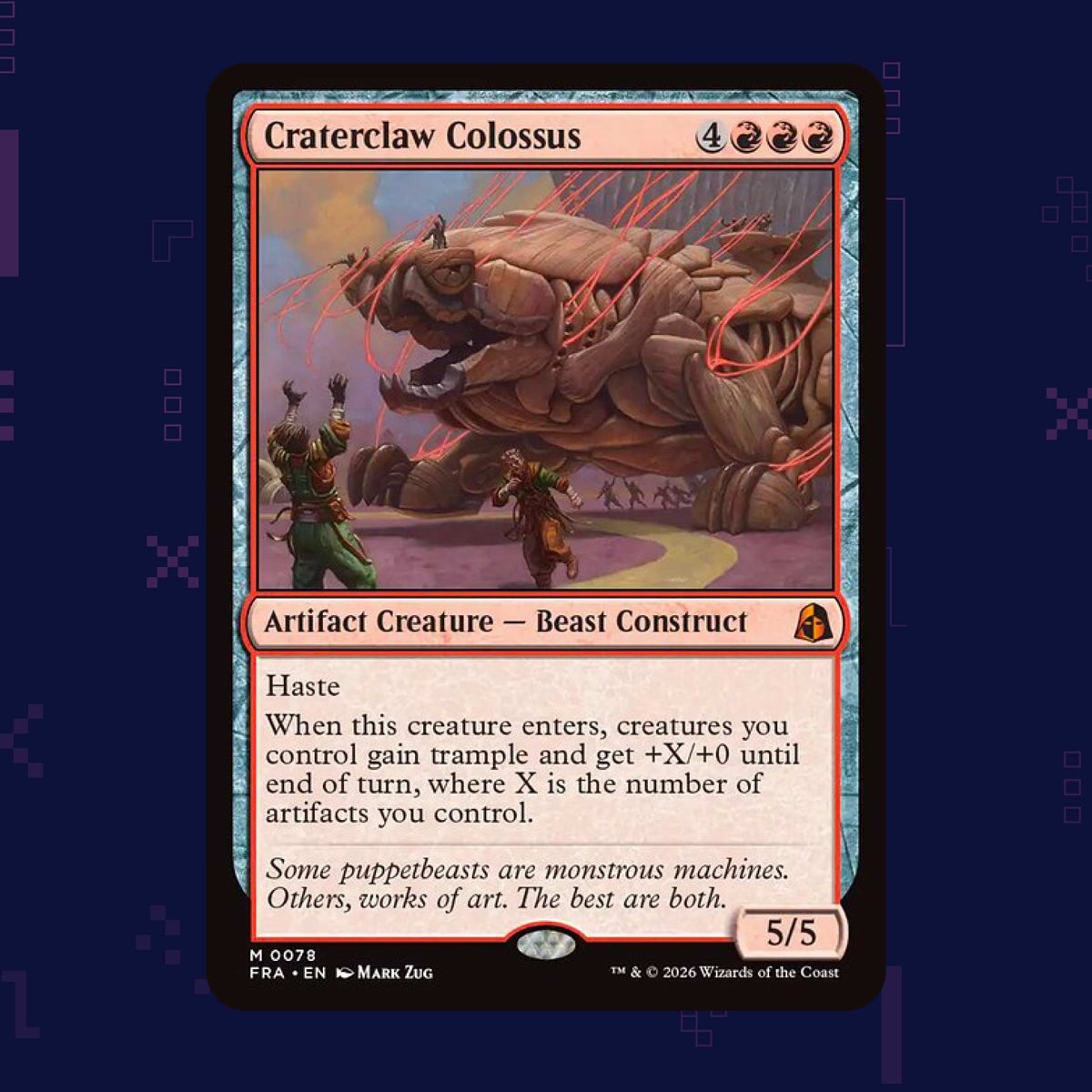 Magic: The Gathering - Craterclaw Colossus FRA (0078) Foil