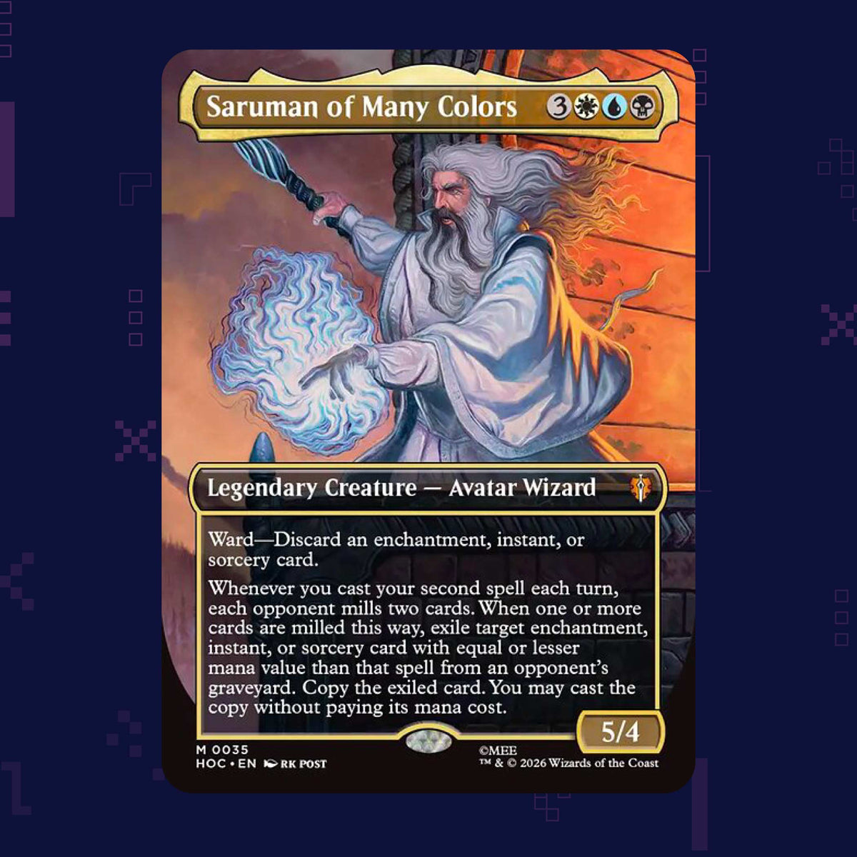 Magic: The Gathering - Saruman of Many Colors HOC (0035) Foil