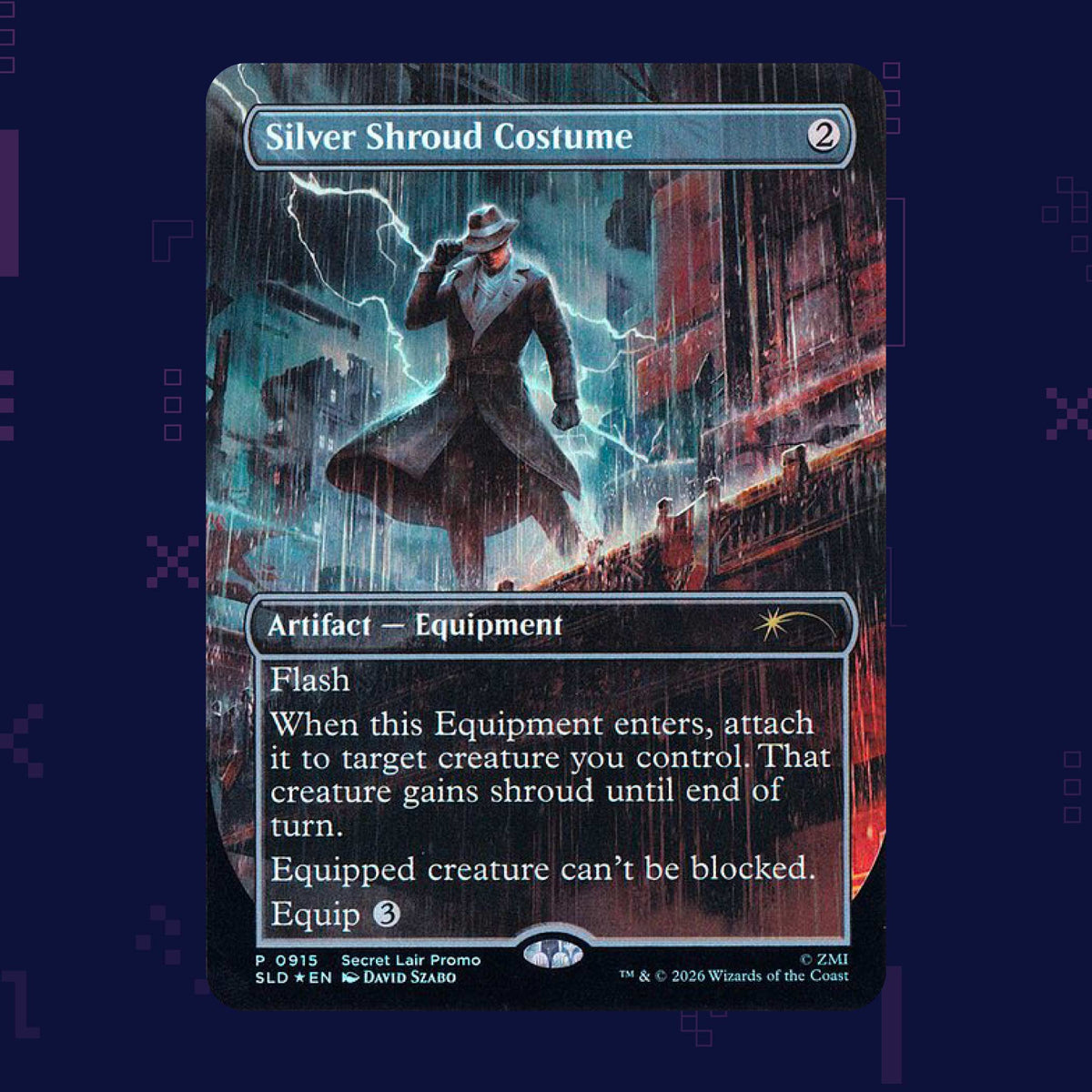 Magic: The Gathering - Silver Shroud Costume SLD (0915) Foil