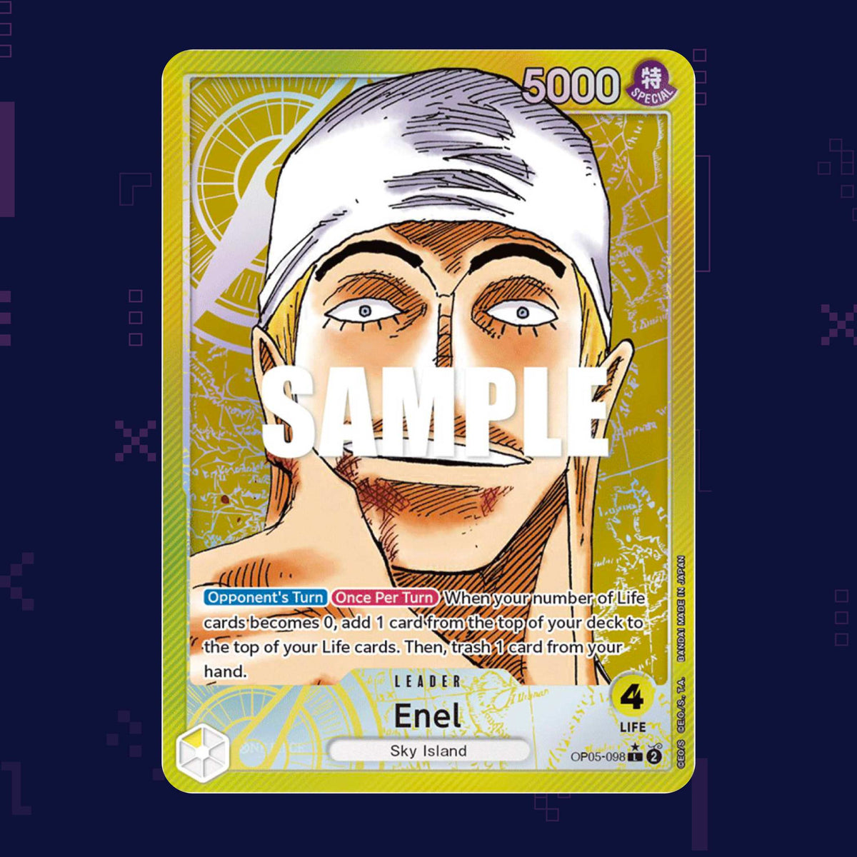 One Piece - Enel OP05-098 Foil