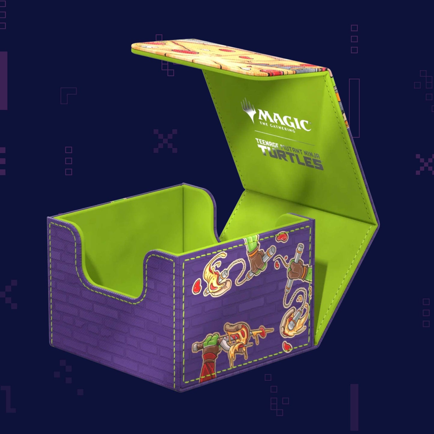 Ultimate Guard - Sidewinder 133+ Xenoskin Deck Box - Magic: The Gathering - Teenage Mutant Ninja Turtles - Pizza Box