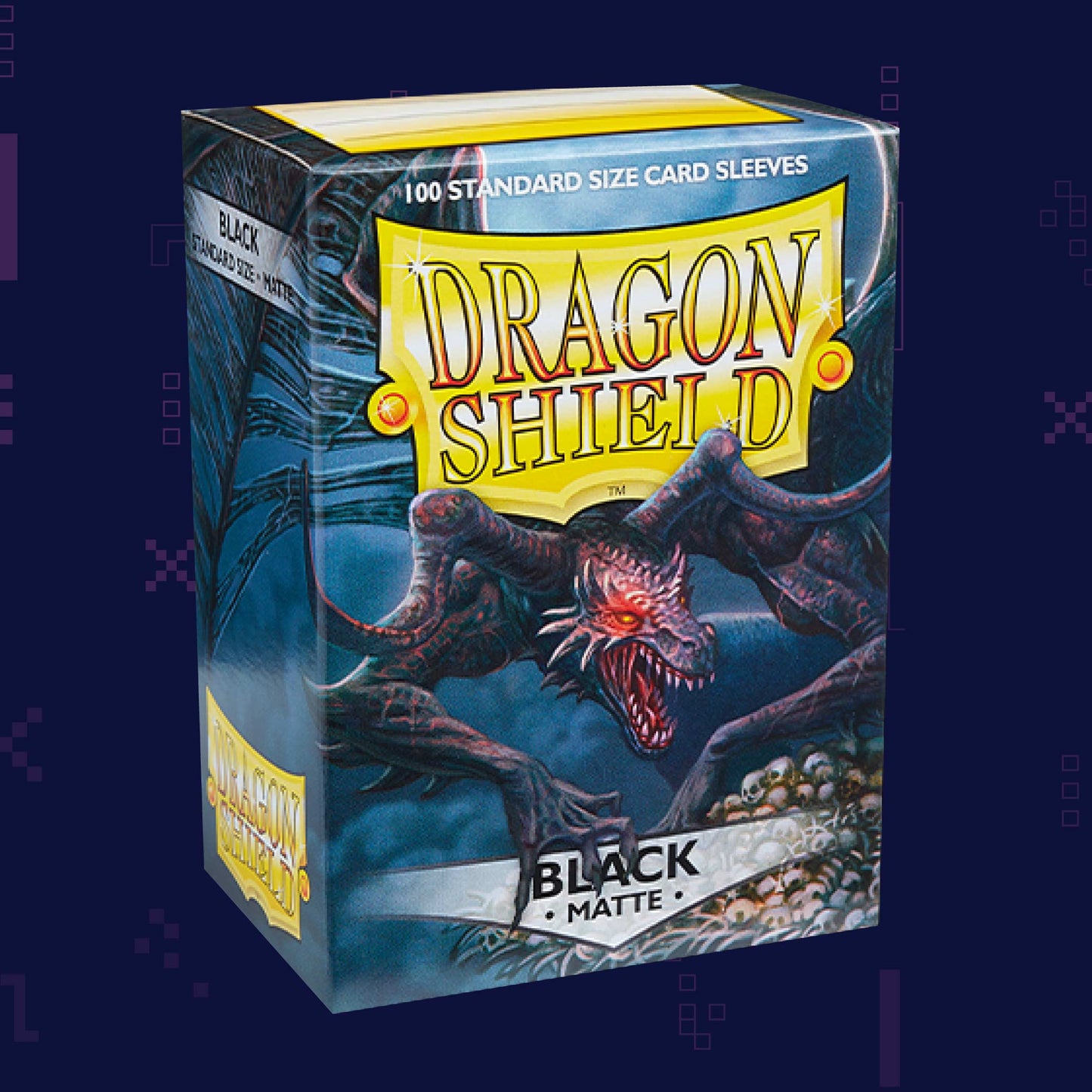 Dragon Shield – Matte Standard Size Sleeves 100pk – Black