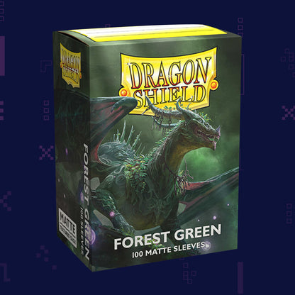 Dragon Shield – Matte Standard Size Sleeves 100pk – Forest Green