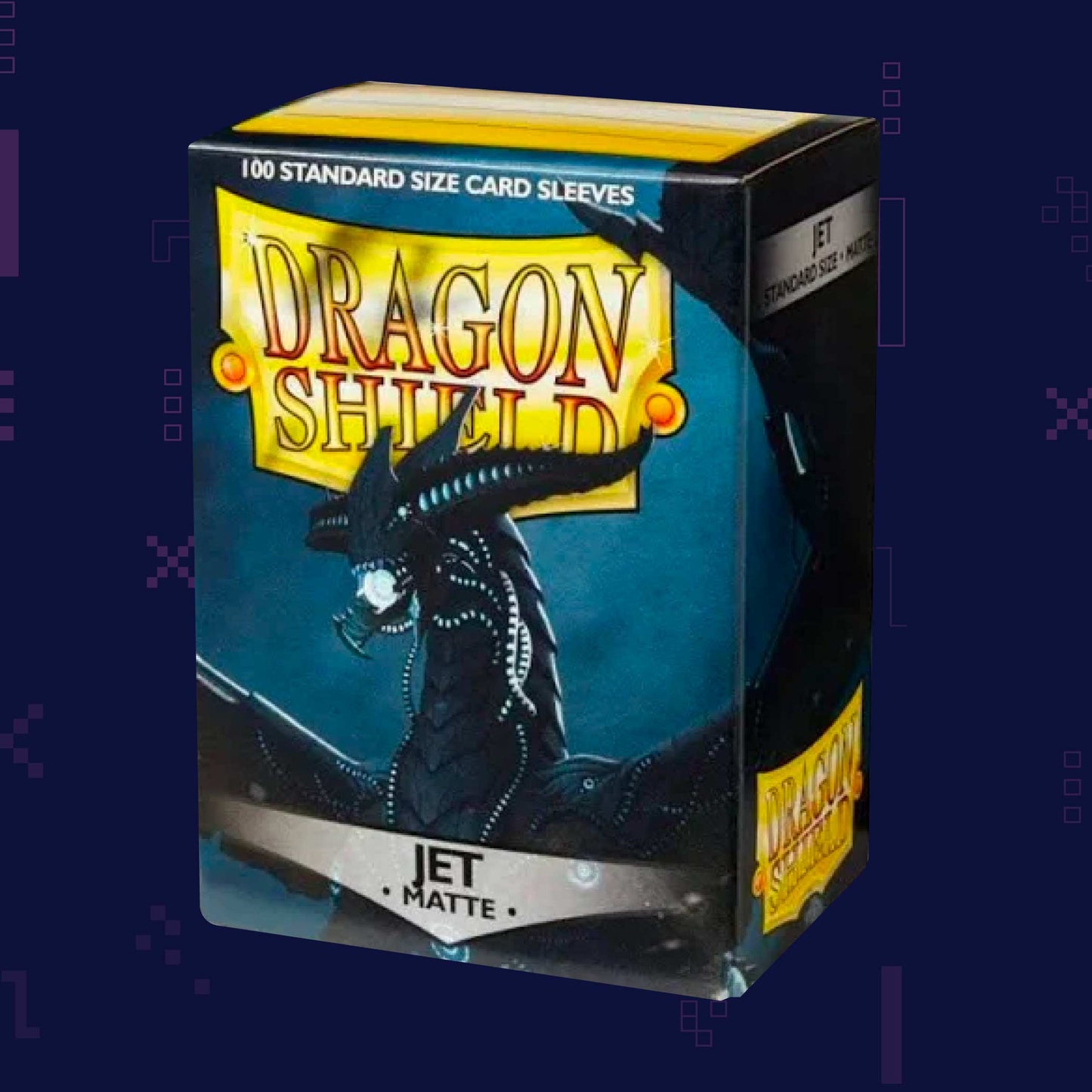 Dragon Shield - Matte Standard Size Sleeves (100 Pack) - Jet