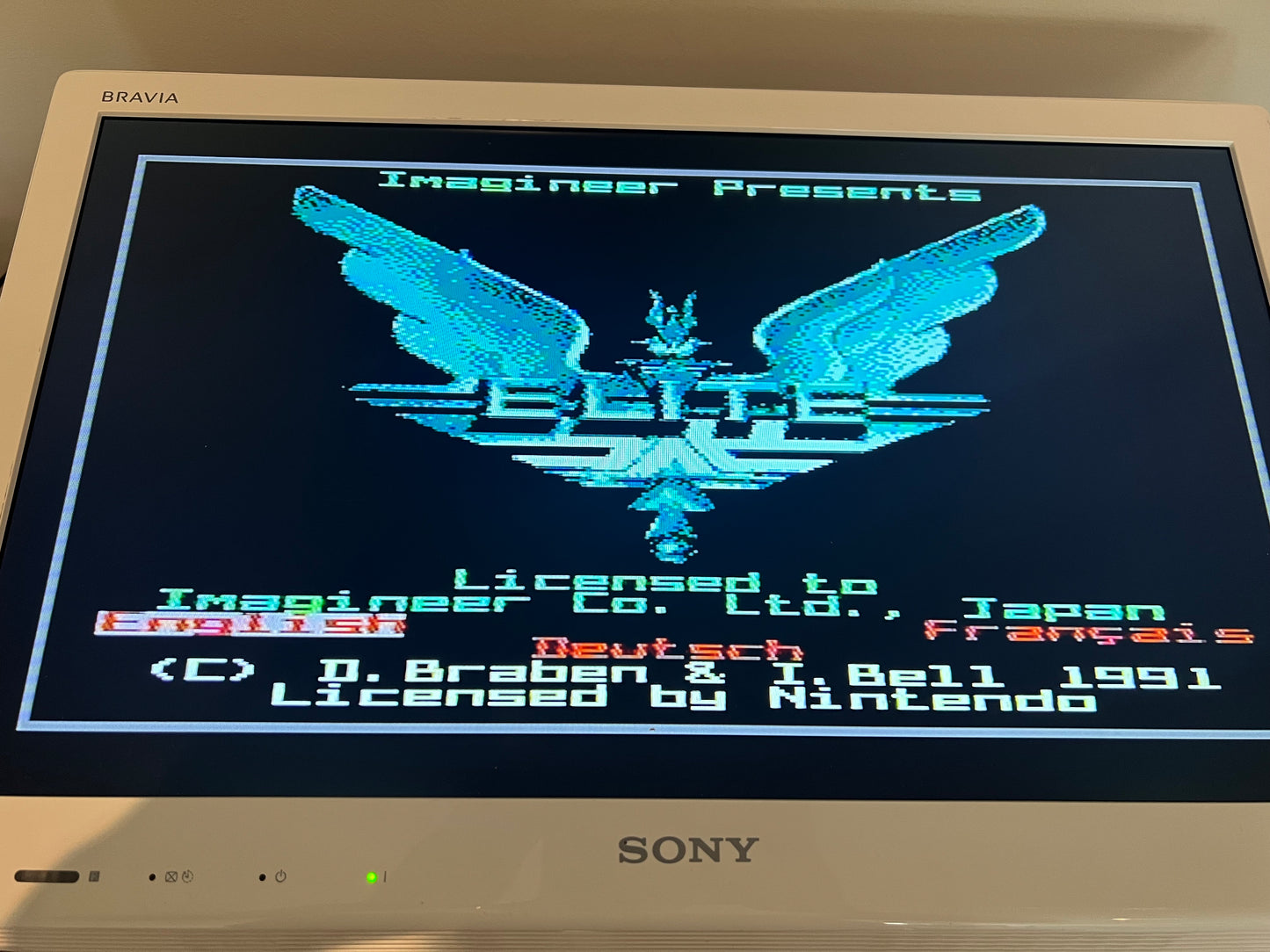 Elite - NES Game