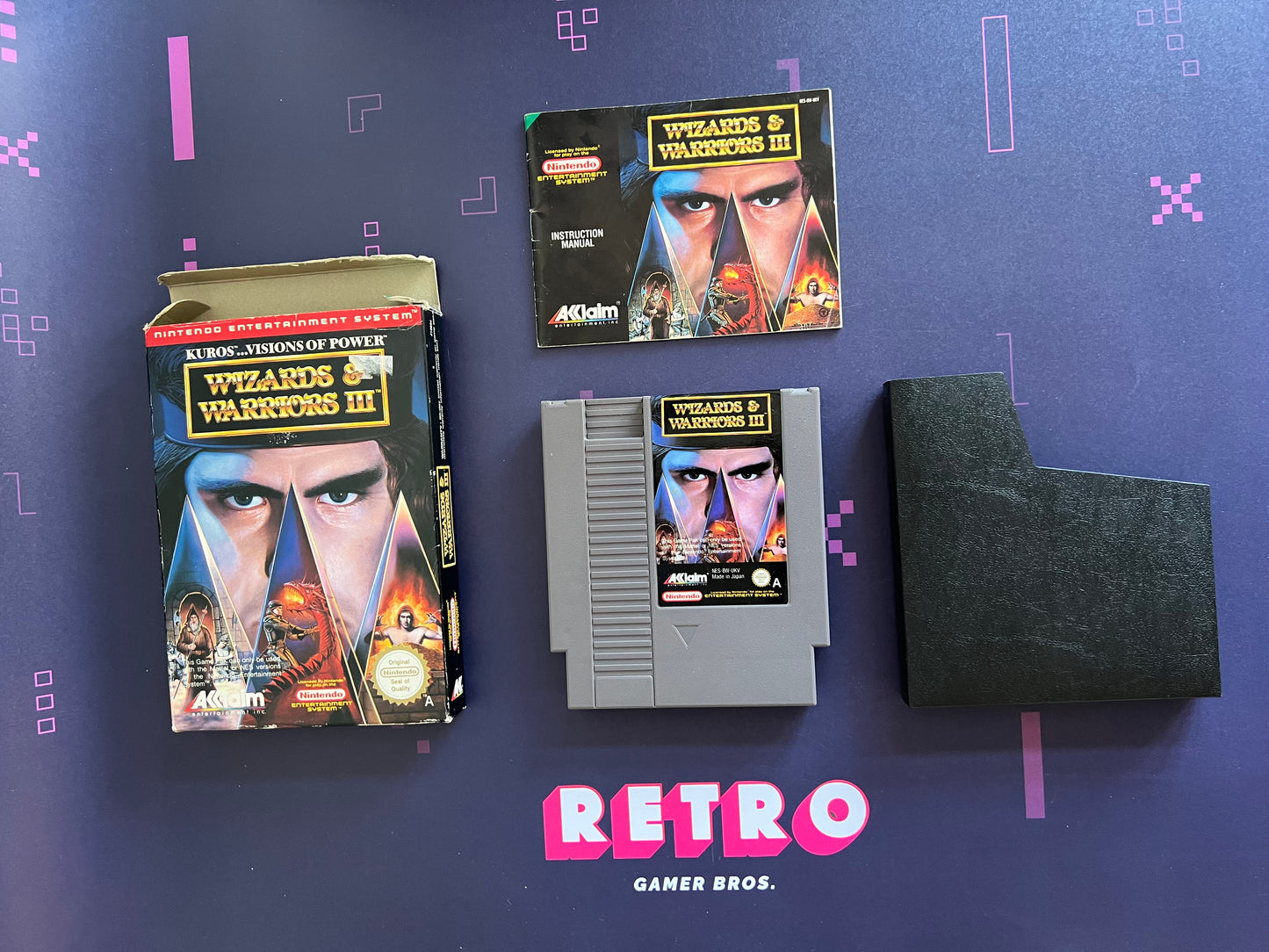 Wizards & Warriors III: Kuros Visions of Power -  NES Game