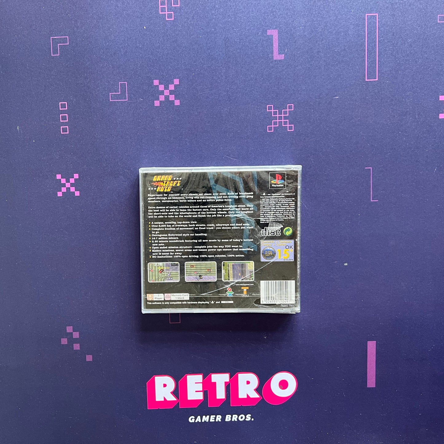 Grand Theft Auto - PS1 Game - Sealed with Rips