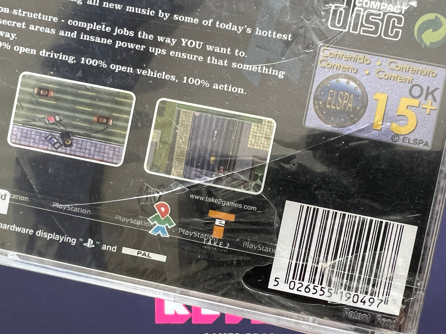 Grand Theft Auto - PS1 Game - Sealed with Rips