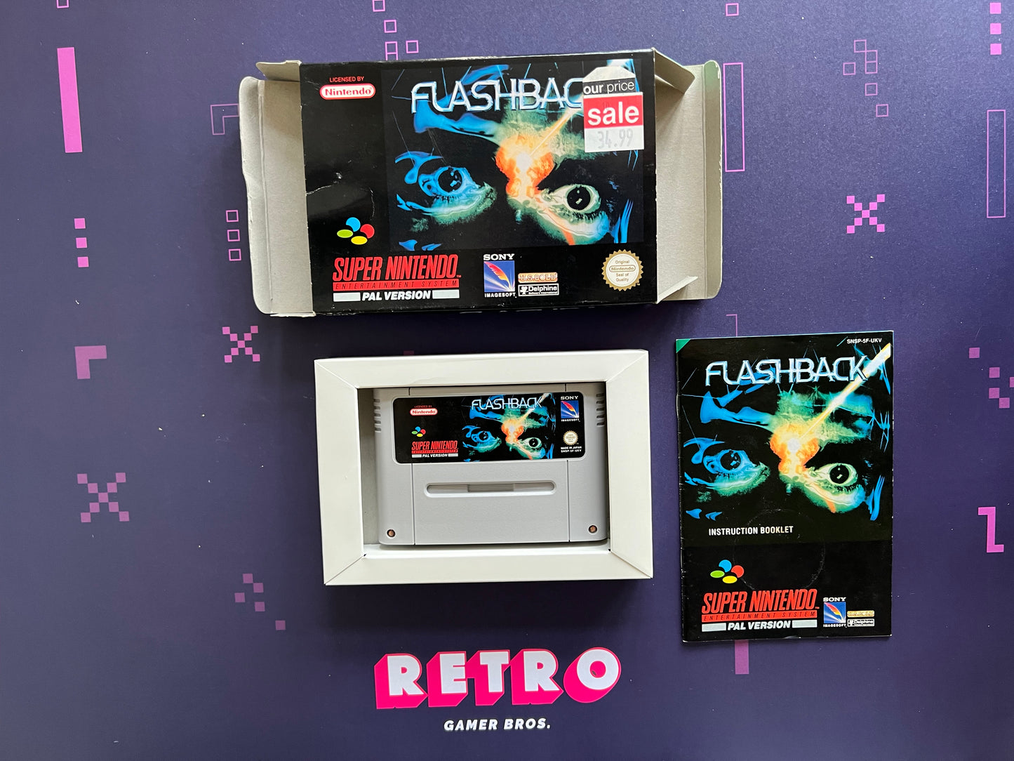 Flashback The Quest for Identity PAL - SNES Game