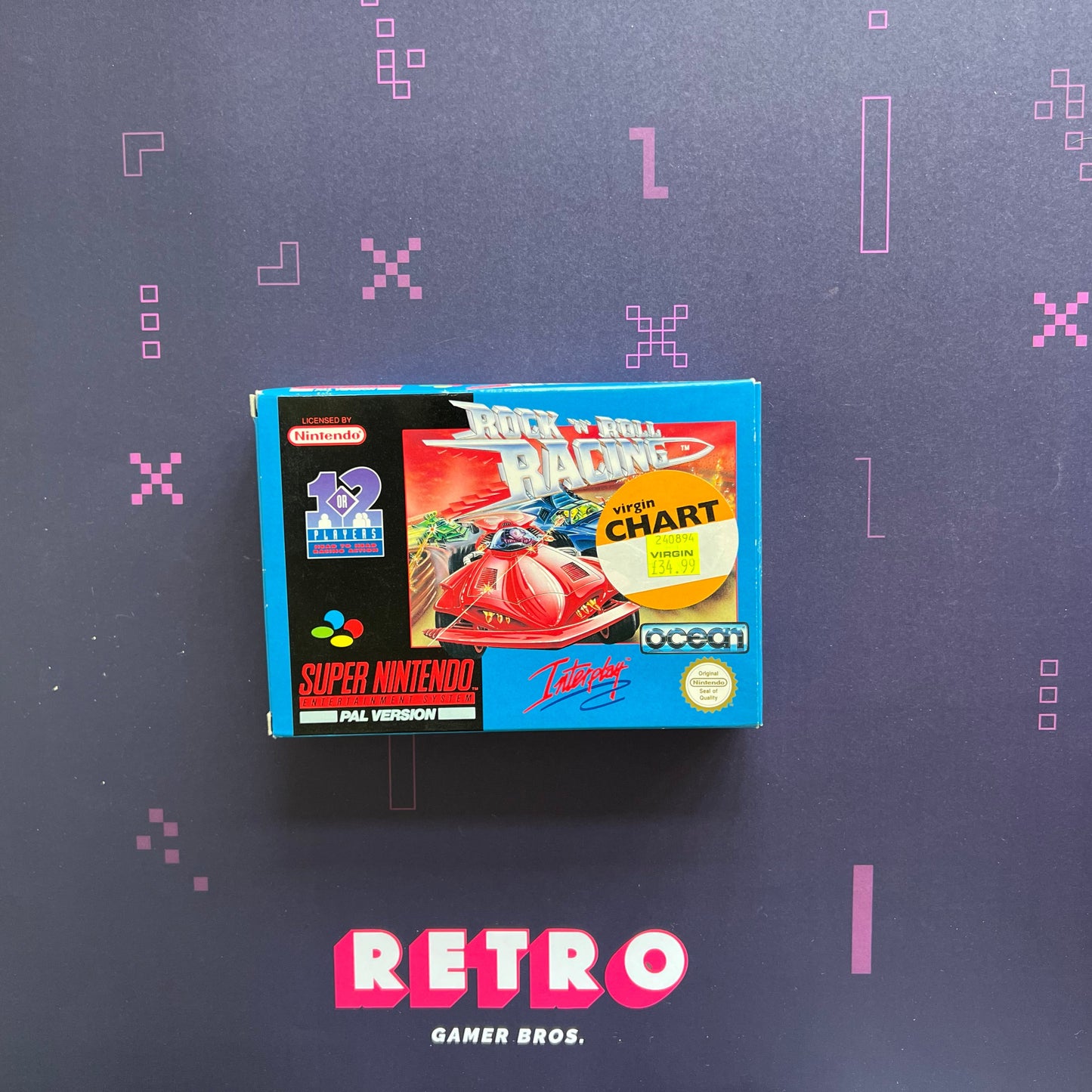 Rock 'n Roll Racing PAL - SNES Game