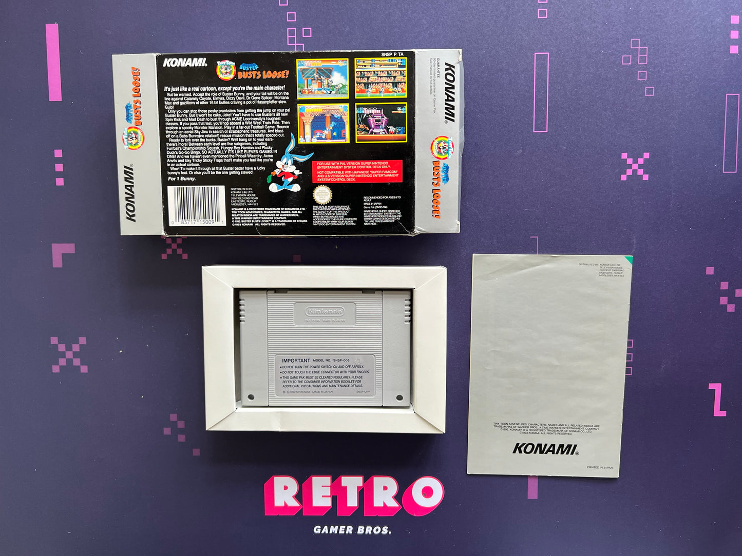 Tiny Toon Adventures Buster Busts Loose PAL - SNES Game