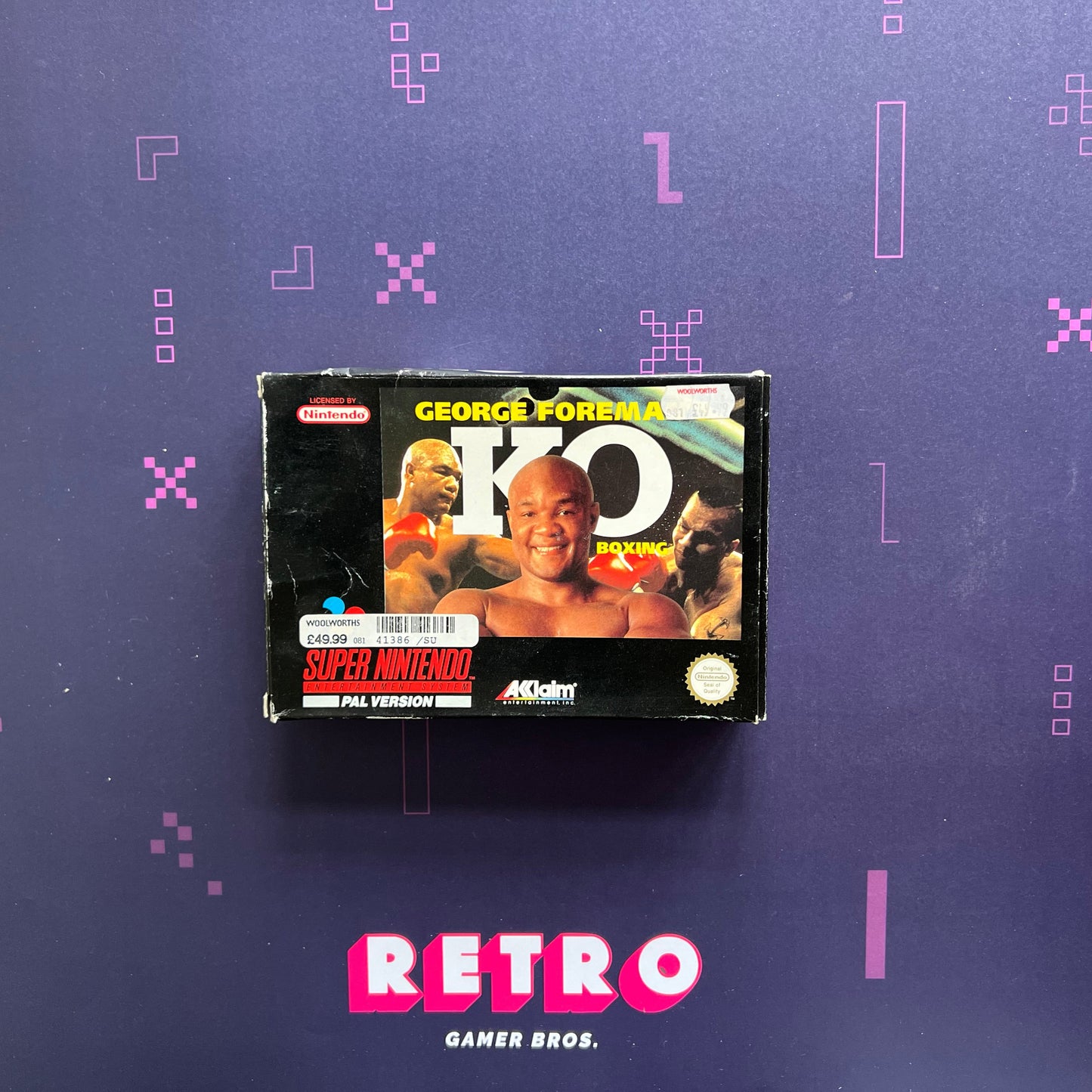 George Foreman's KO Boxing PAL - SNES Game