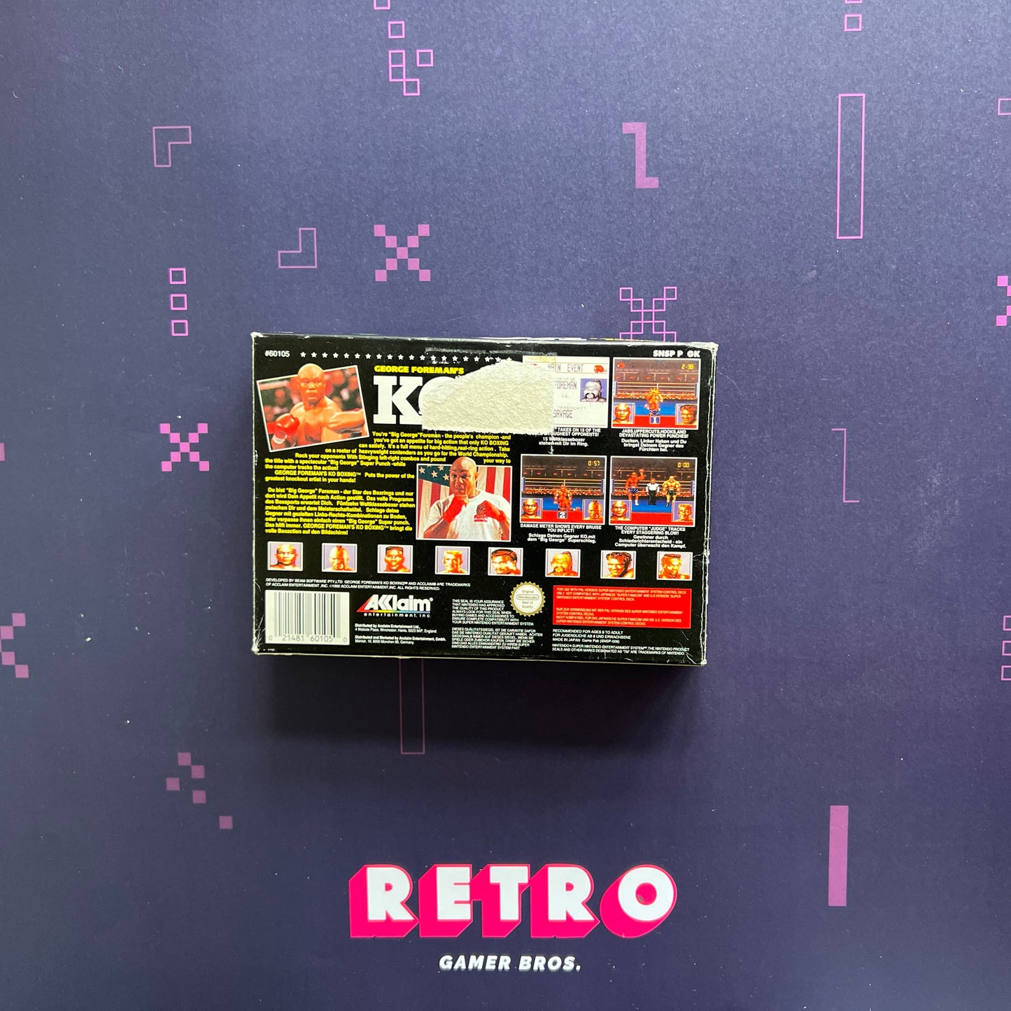 George Foreman's KO Boxing PAL - SNES Game
