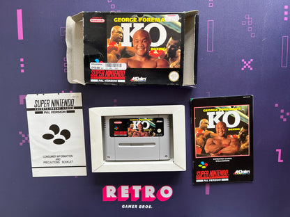 George Foreman's KO Boxing PAL - SNES Game