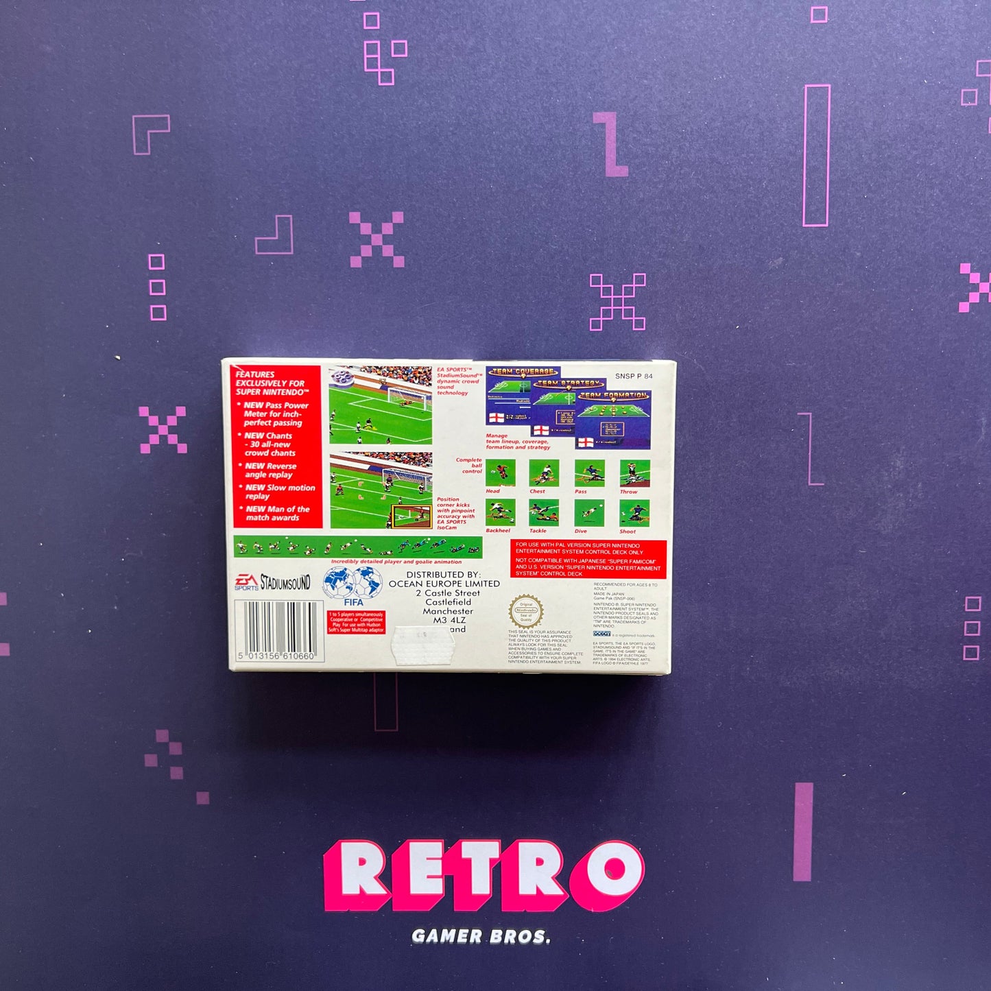 FIFA International Soccer PAL - SNES Game