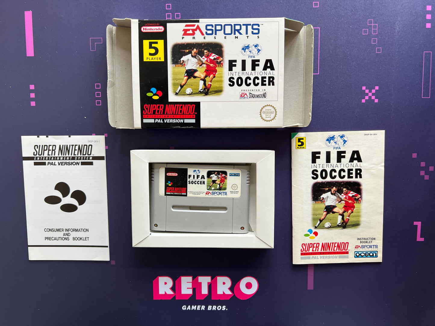 FIFA International Soccer PAL - SNES Game