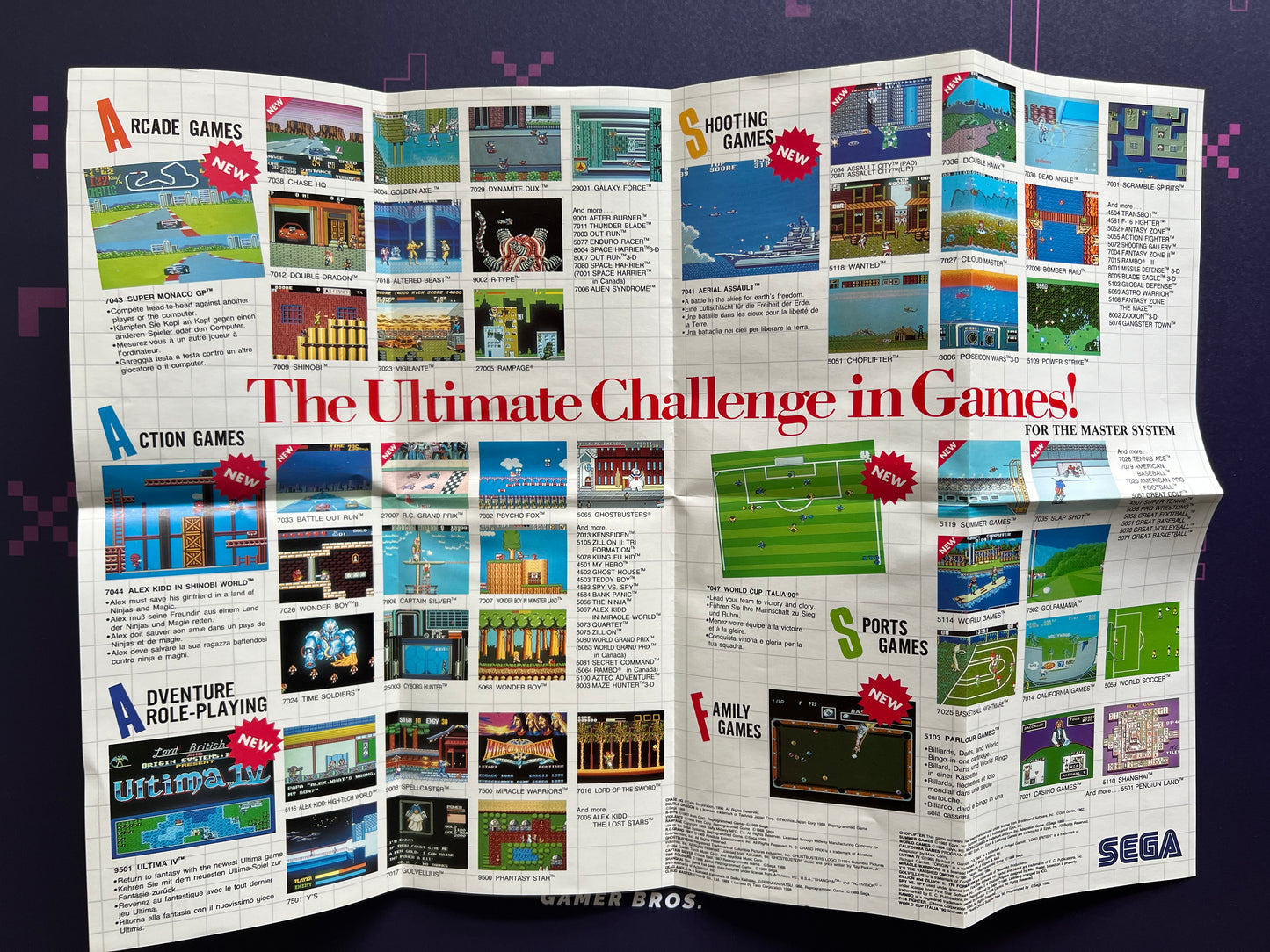 Ultima IV: By Lord British - Sega Master System Game
