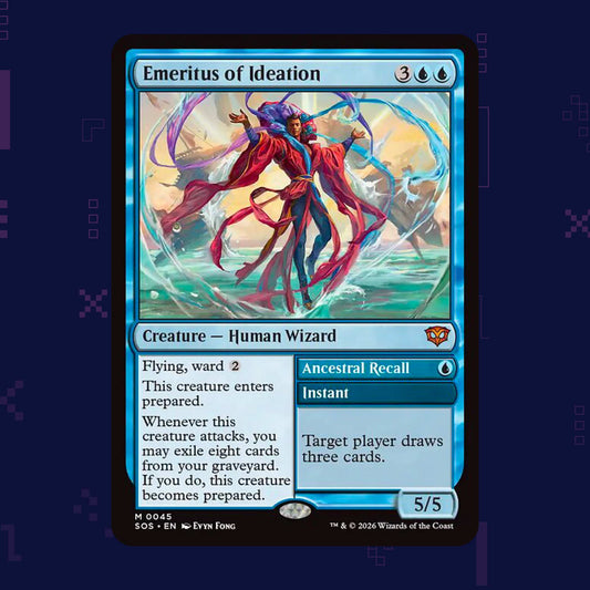Magic: The Gathering - Emeritus of Ideation // Ancestral Recall SOS (0045) Foil