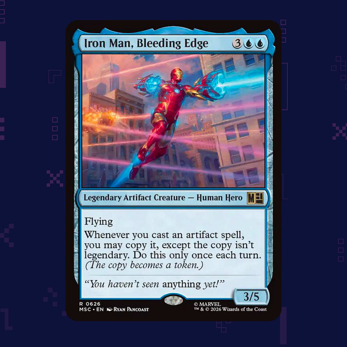 Magic: The Gathering - Iron Man, Bleeding Edge MSC (0626) Foil