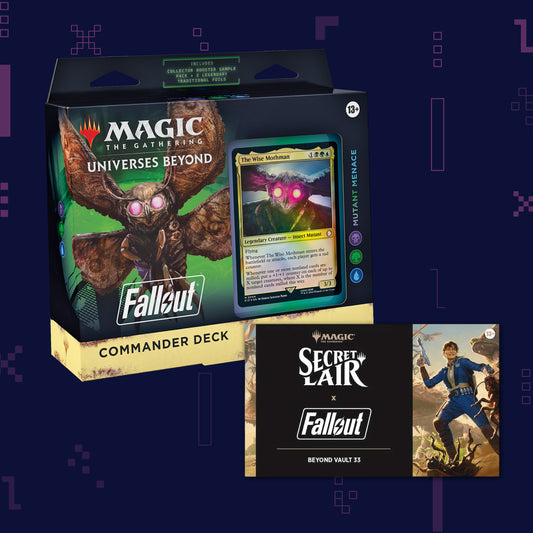 Magic: The Gathering - Universes Beyond: Fallout - Commander Deck - Mutant Menace + Secret Lair x Fallout®: Beyond Vault 33 Bundle
