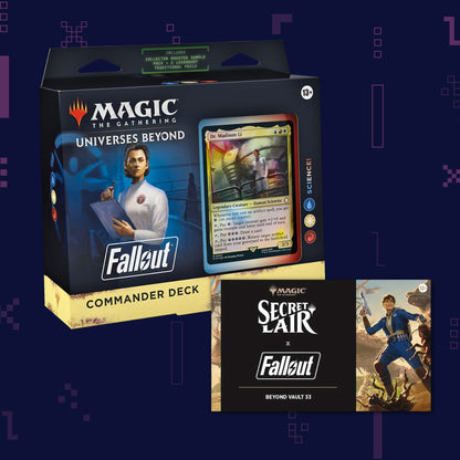 Magic: The Gathering - Universes Beyond: Fallout - Commander Deck - Science! + Secret Lair x Fallout®: Beyond Vault 33 Bundle