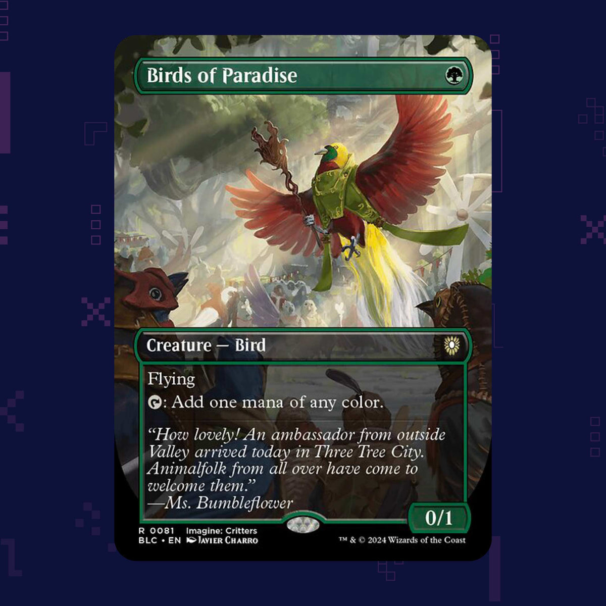 Magic: the Gathering - Birds of Paradise BLC (0081) Foil