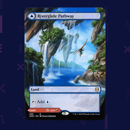 Magic: the Gathering - Riverglide Pathway // Lavaglide Pathway ZNR (0289) Foil