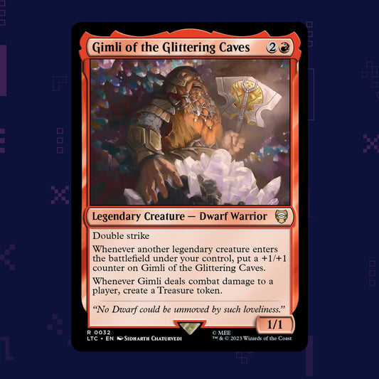 Magic the Gathering - Gimli of the Glittering Caves R 0032 LTC - Non Foil