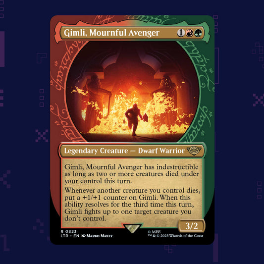 Magic the Gathering - Gimli, Mournful Avenger R 0323 LTR - Showcase Foil