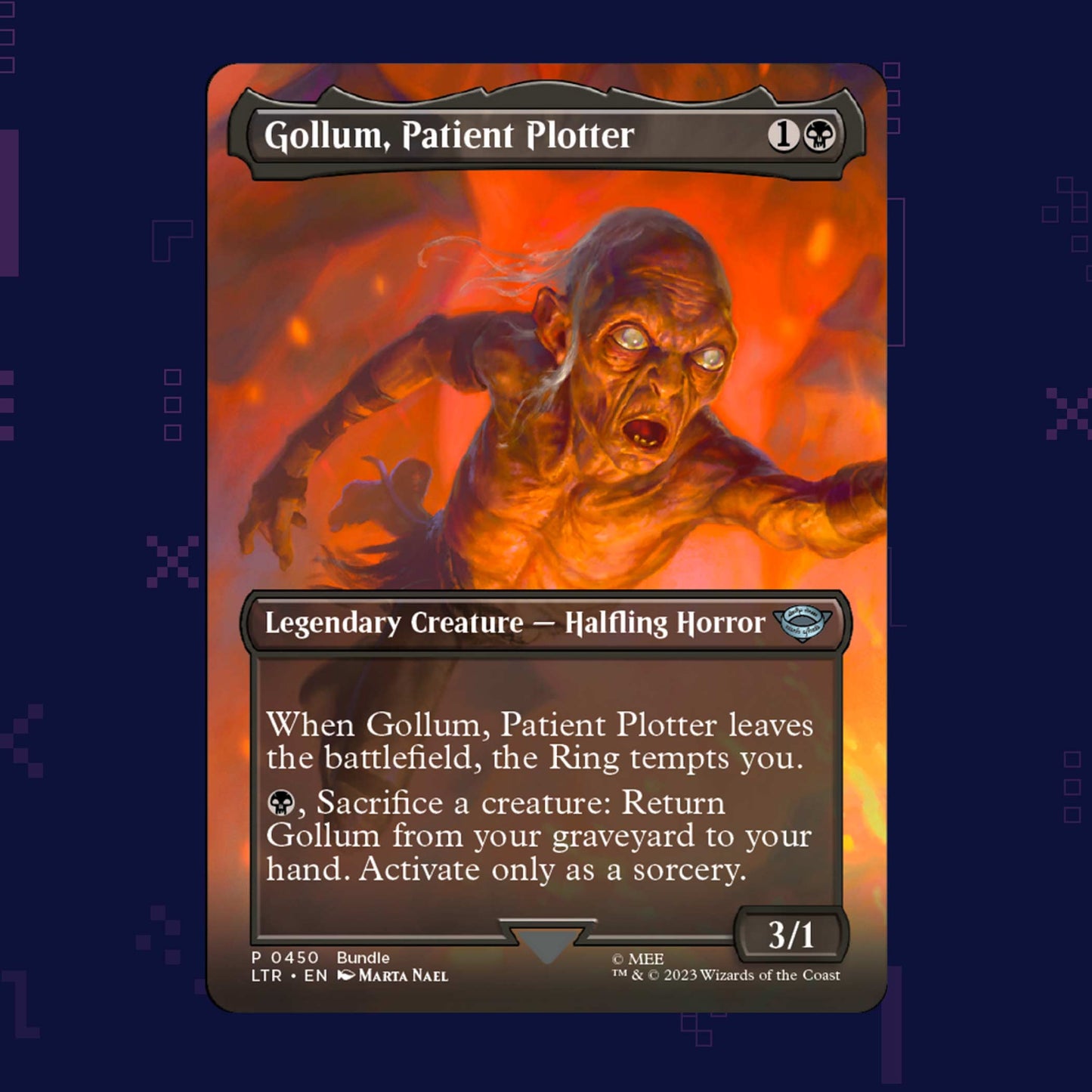 Magic the Gathering - Gollum, Patient Plotter P 0450 LTR - Scene Card Non Foil