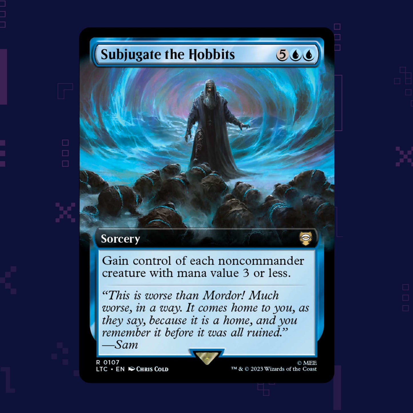 Magic the Gathering - Subjugate the Hobbits R 0107 LTC - Borderless Non Foil
