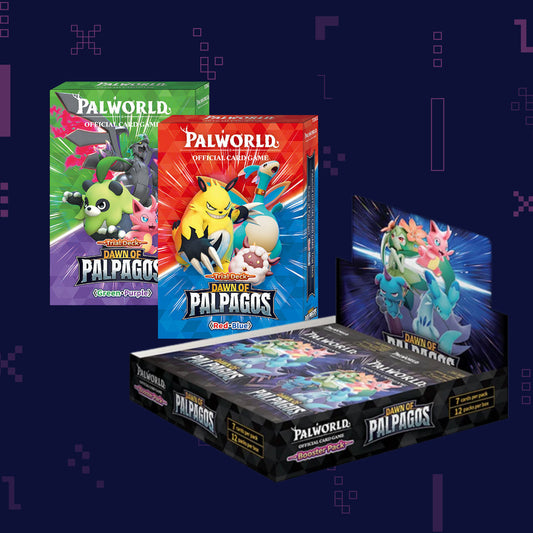 Palworld Official Card Game - Dawn of Palpagos Booster Box & Trial Decks Bundle