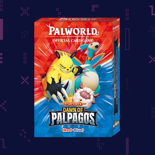 Palworld Official Card Game - Dawn of Palpagos Red - Blue Trial Deck