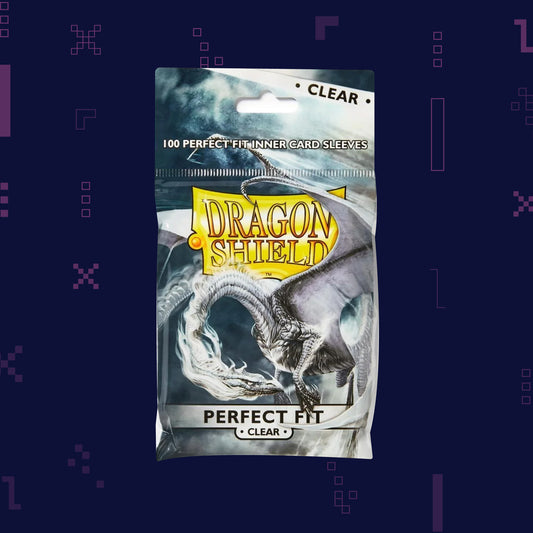 Dragon Shield Standard Perfect Fit Sleeves – Clear/Clear (100 Sleeves)