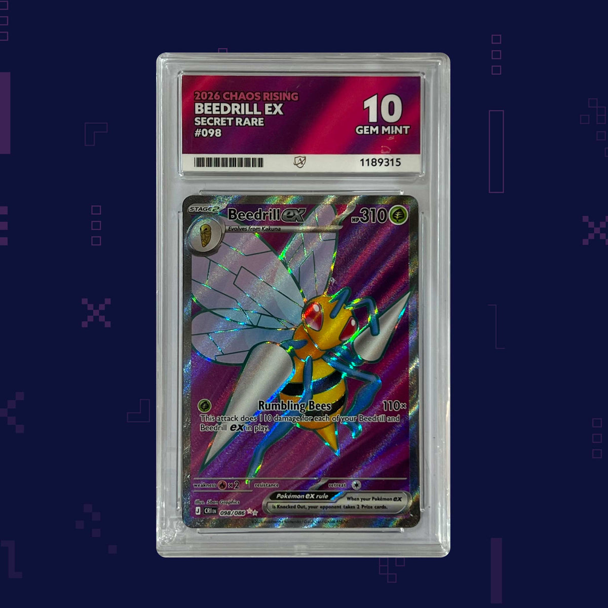 Pokémon - Beedrill EX #098 English - ACE 10 (189315)