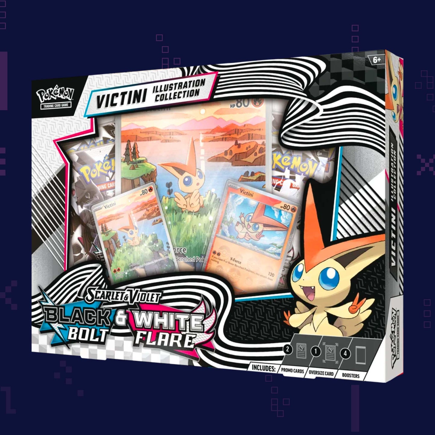 Pokémon - Black Bolt & White Flare Victini Illustration Collection
