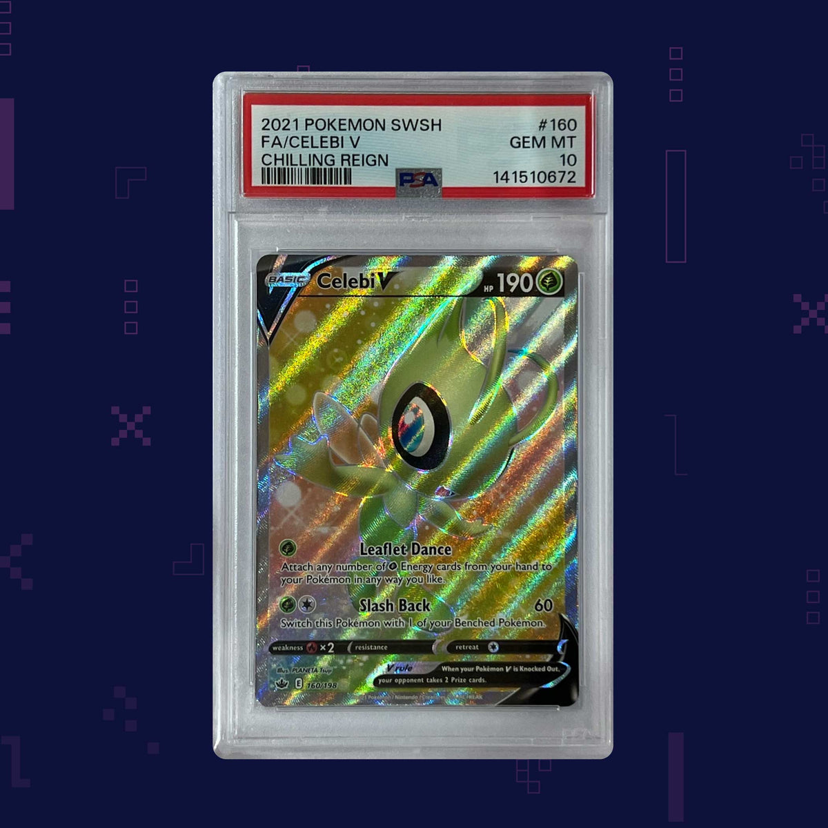 Pokémon - Celebi V #160/198 English PSA 10 - (141510672)