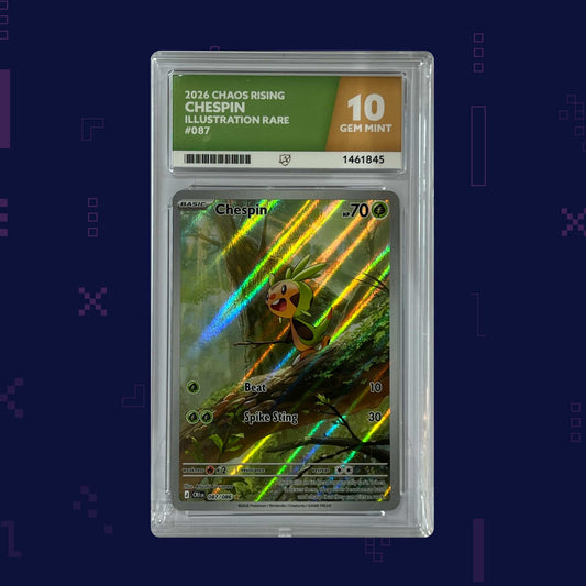 Pokémon - Chespin #087 2026 Choas Rising Illustration Rare English - ACE 10 (1461845)