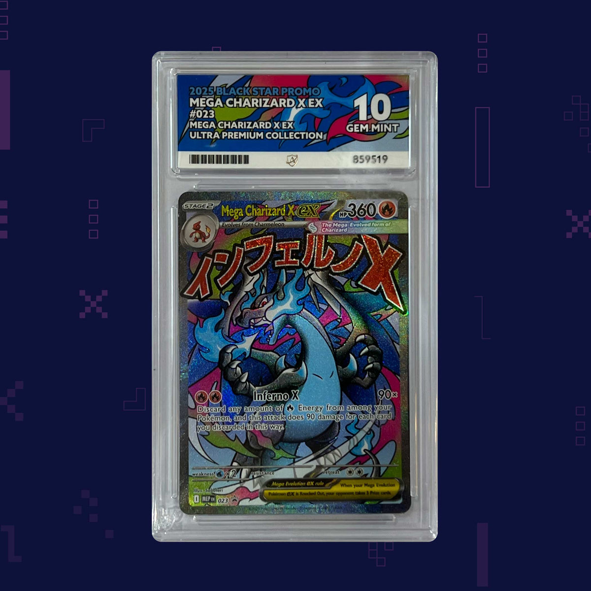 Pokémon - Mega Charizard X EX #23 English - ACE 10 (859519)