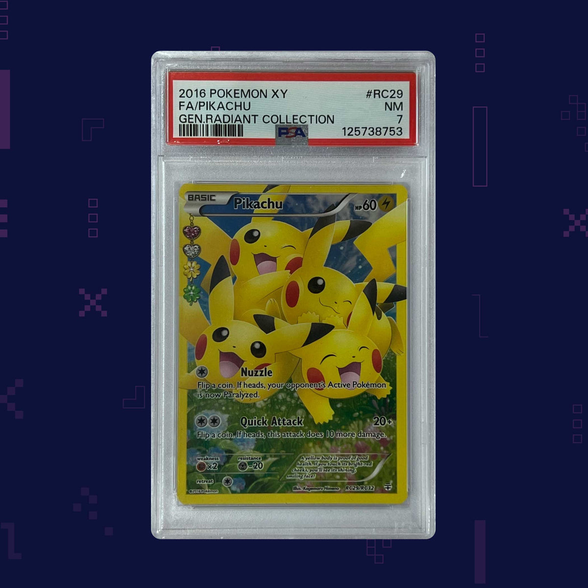 Pokémon - Pikachu #RC29 English - PSA 7 (125738753)
