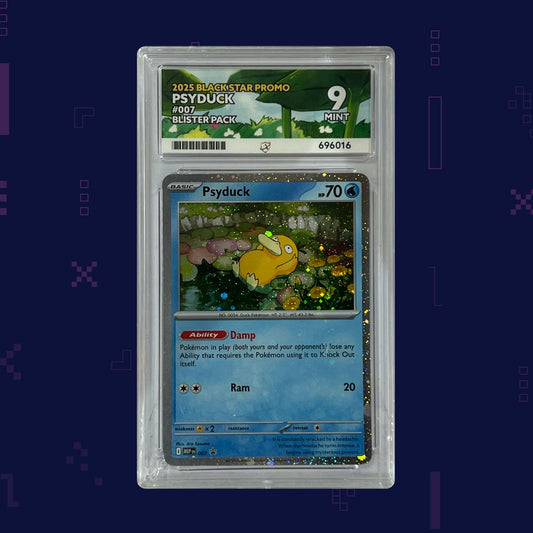 Pokémon - Psyduck #007 2025 Black Star Promo Blister Pack English - ACE 9 (696016)