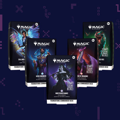 Magic: The Gathering - Foundations Commander Decks (5 Count)