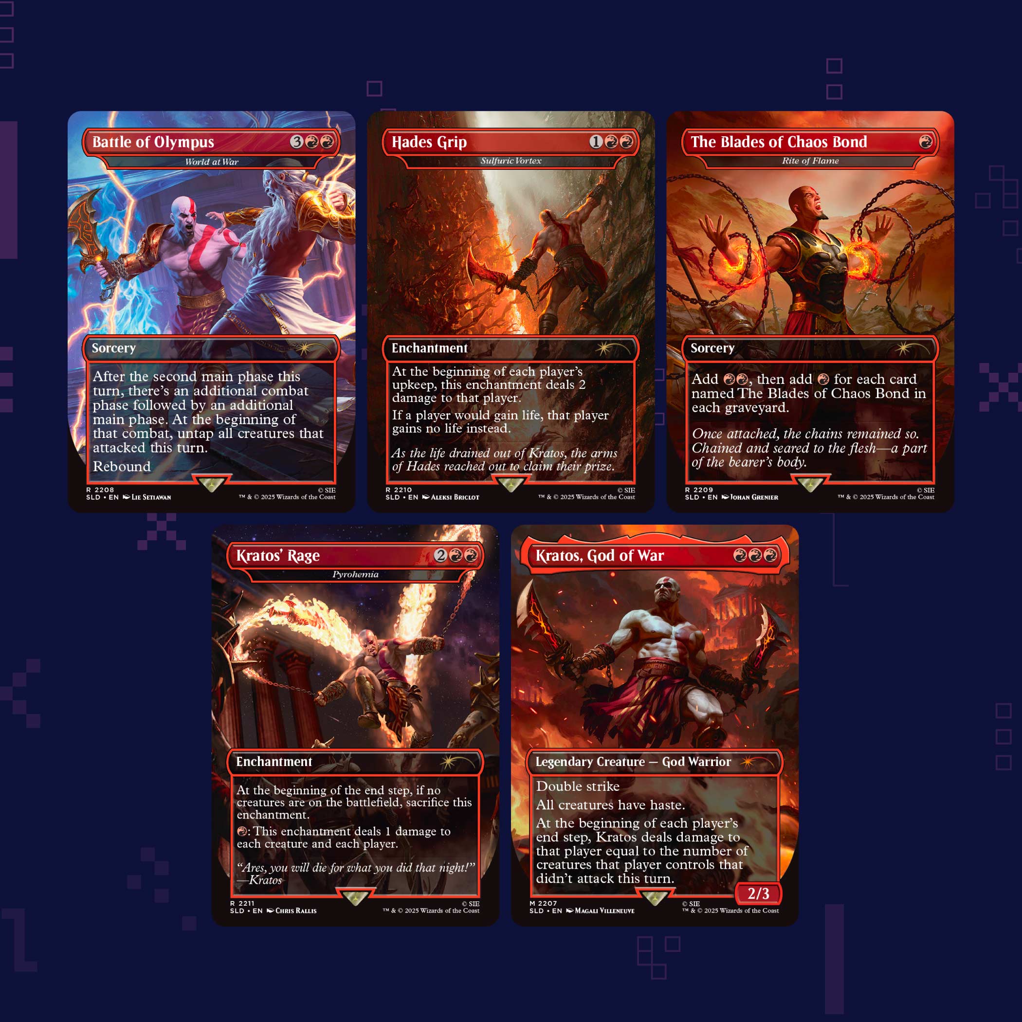 Magic The Gathering - Secret Lair x God of War: Greek – Retro