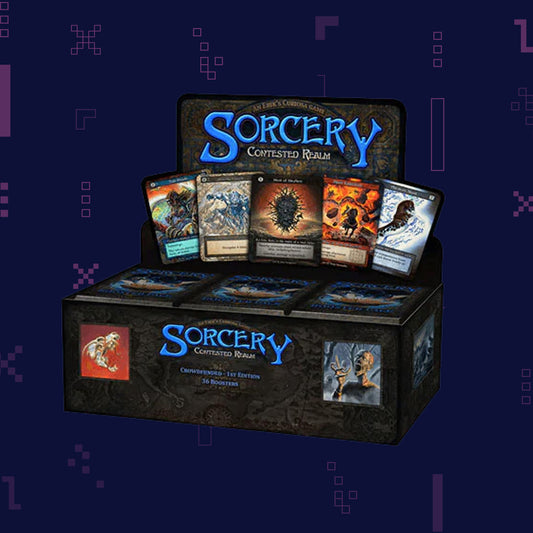 sorcery tcg beta edition booster box TCG: Contested Realm 3 Exceptional cards and 1 Elite or Unique card Sorcery: Contested Realm Beta Edition