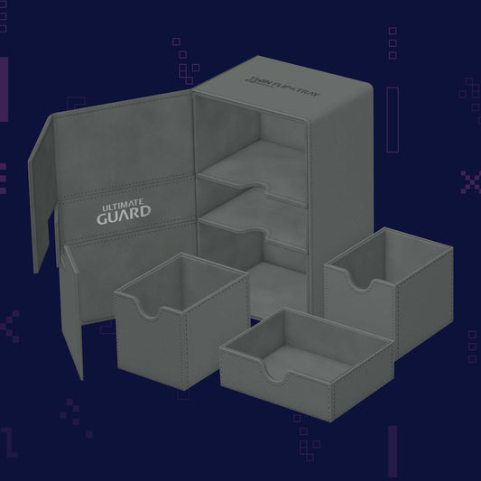 Ultimate Guard - Twin Flip n Tray 160+ Xenoskin - Monocolor Grey